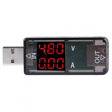 Έγχρωμος μετρητής βατ με οθόνη LCD USB, δοκιμαστής πολυμέτρου USB2.0, για ανίχνευση
