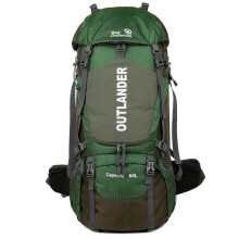 Sac à bandoulière étanche 60 L avec housse de pluie et compartiments – Convient aux hommes et aux femmes