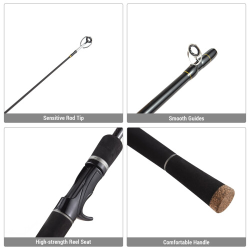 Spinning Rod,Piece Pole Rod With 6 Piece Pole spinning rod 2.1m