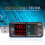 Έγχρωμος μετρητής βατ με οθόνη LCD USB, δοκιμαστής πολυμέτρου USB2.0, για ανίχνευση 3