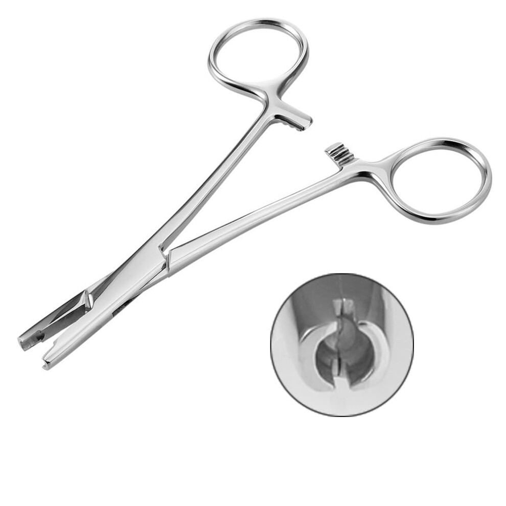 4mm Piercing Ball Removal Tool, Stainless Steel Dermal Anchor Forceps for Nose, Septum, Lip Studs â Compatible with Dermal Tops