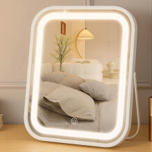Oplaadbare make-upspiegel met verlichting