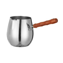Stainless Steel Turkish Coffee Pot for Sauce Heating Warmer Pot 420ml