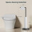 Fritstående toiletpapirholder i rustfrit stål 5