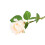 Rosa finta, fiore artificiale, 40 cm, beige 2