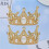 Tiara de topo de bolo com strass e cristais para decoração de chá de bebê. 5