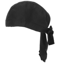 Chapéu de trabalho de cozinha ajustável OUNONA em algodão preto, ideal para chefs de restaurante.