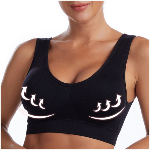 Σουτιέν push-up χωρίς ραφές για γυναίκες, Plus Size, μονόχρωμο, αναπνεύσιμο, άνετο, 1