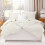 Ivory Comforter Set Full Size 3-Piece Lightweight All-Season 3