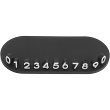 Temporary Car Parking Phone Number Card, Plate Style, Automotive Accessories for Easy Display