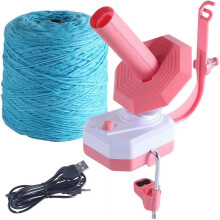 Enrolador de fios elétrico para crochê e tricô, fiadeira automática de lã com controle de velocidade contínuo, compatível com todos os tipos