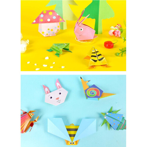 Κιτ Χαρτιού Origami για Παιδιά – 57 Φύλλα, Μοναδικά Σχέδια + Οδηγίες, Σετ Κατασκευών DIY, 1