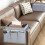 Sofa armlænsorganisator grå 12,2x7,1x7,5 tommer 1 stk 5