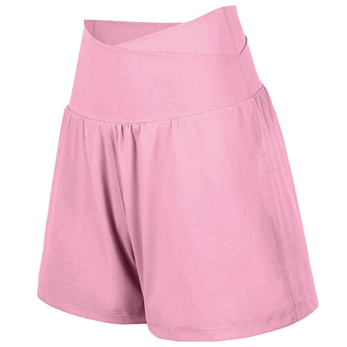 Σορτς για κορίτσια με επένδυση spandex, 2 σε 1, αθλητικό σορτς τρεξίματος με τσέπες, 1
