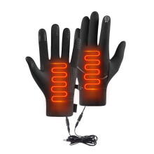 Beheizbare Handschuhe für Damen und Herren, wiederaufladbare elektrische Handschuhe mit Akku-Handwärmer für Wintersportarten wie Skifahren,