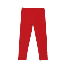 Girls' Stretchy Full-Length Leggings for Kids & Toddlers – Soft, Breathable, Elastic Waist, Comfortable Playwear for Yoga, Dance, Casual Wear (Red,