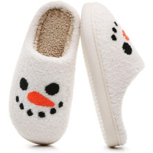 Kerstrendierslippers voor dames en heren, pluche warme kerstmanslippers, zachte huisslippers, kerstcadeaus voor meisjes, vrouwen en vriendinnen.