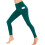Damen-Yogahose, einfarbig, hoher Bund, elastische Leggings 5