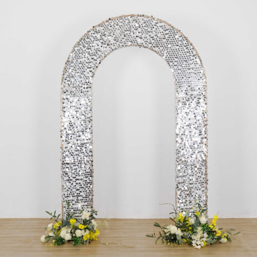 BalsaCircle Sequined -taustansuoja 8 jalan pyöreälle kaarelle