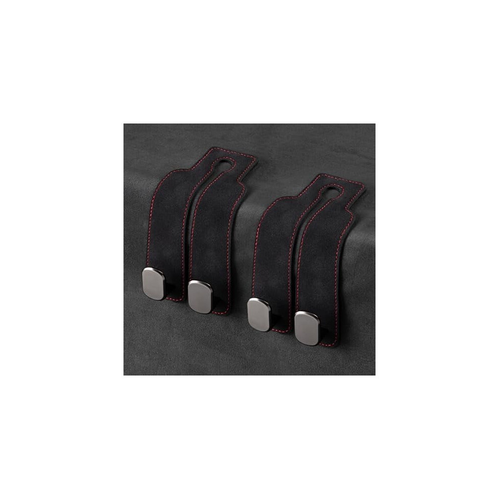 Car Seat Back Storage Hook, Car Purse Hook, Car Seat Hooks For Headrest, Car Hooks For Purses And Bags Cute (-2 Pack) Black 9426043555610