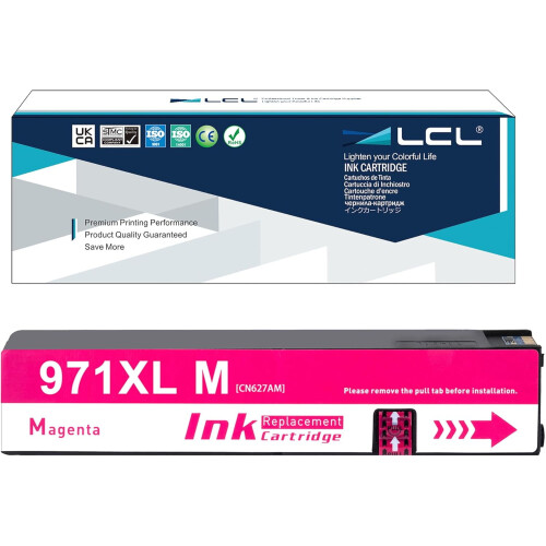 Συμβατό δοχείο μελάνης LCL Magenta971XL για HP Officejet 1