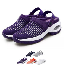 Orthopedische klompen voor dames, sandalen met luchtkussen en voetboogondersteuning, brede, comfortabele strand- en wandelschoenen, ademend mesh,