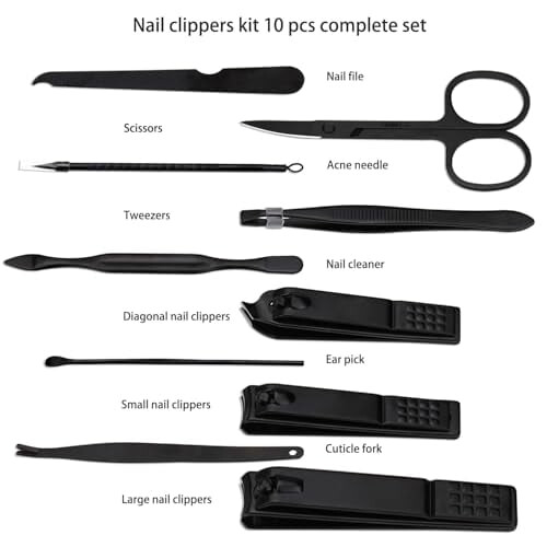 24-delt manicure- og pedicuresæt i rustfrit stål 2