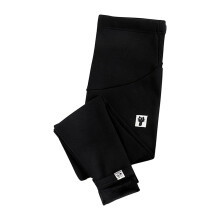 Gravidleggings vinterplysch förtjockade leggings underlagsbyxor över magen hög midja graviditetsbyxor mörkgrå