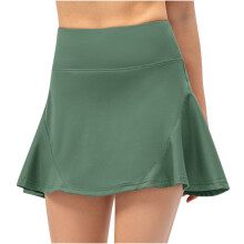 Strandrok, nep tweedelige hardlooprok voor dames, casual zomersportshorts, fietsbroekje, gymrok, yogarok, tennisrok (inclusief zak)