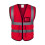 Red Reflective Safety Vest for Men Size L 1