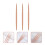 Σετ πινέλων για λάμψεις νυχιών Rose Gold 3 τεμαχίων 1