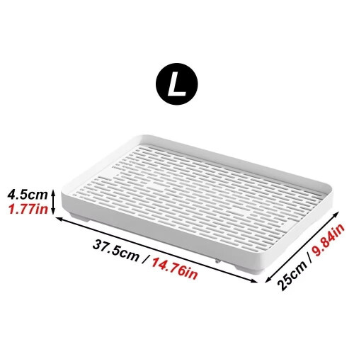 Arenero de plástico rectangular de doble capa para conejos