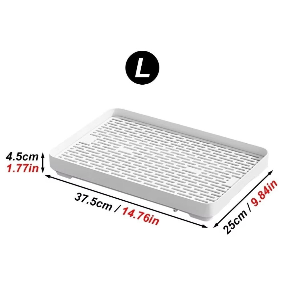Rabbit Litter Box Plastic Rectangular Double-Layer Corner