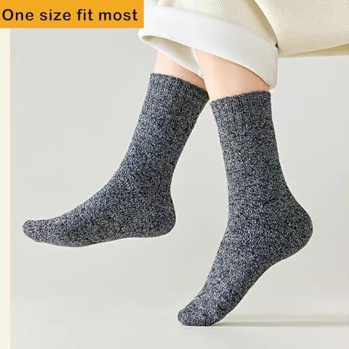 Women's Thermal Wool Crew Socks 5 Pairs 2