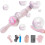 Varita de burbujas con efecto de niebla, recargable, rosa 1