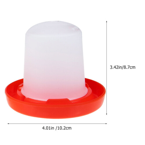 Kyllingevandingsspand i plastik, cylindrisk, 10,2x10,2in1 1