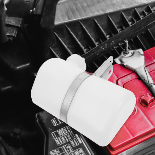 Motorcycle Coolant Expansion Tank PP White 1