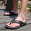 Men's Summer Beach Flip Flops Black Size 11.5 8