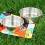 Worgeous Stainless Steel Folding Bowl Camping Tableware Serving Utensils 6
