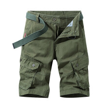 Herreshorts med flere lommer og cargobælte i casual-stil