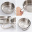 Worgeous Stainless Steel Folding Bowl Camping Tableware Serving Utensils 7