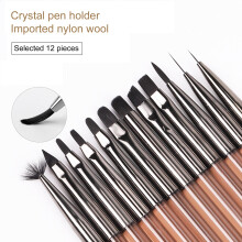 opvise Nail Liner Brush Smooth Artwork Painting Ultra Thin Drawing Liner Brush DIY Abstract Beauty Tool for Manicure