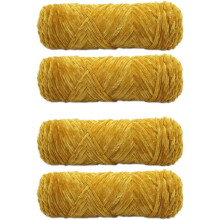 4 Skeins Chenille Yarn, Blanket Yarn for Knitting Chenille Velvet Fancy Yarn for Crochet Weaving DIY Craft Total Length 4180m (4190yds, 4100g)