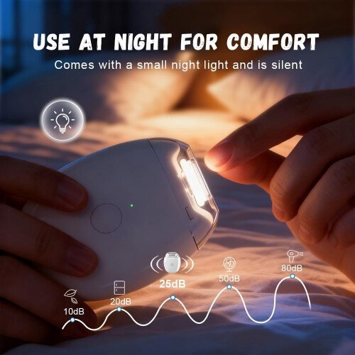 Lixadeira de unhas automática universal com luz LED 2