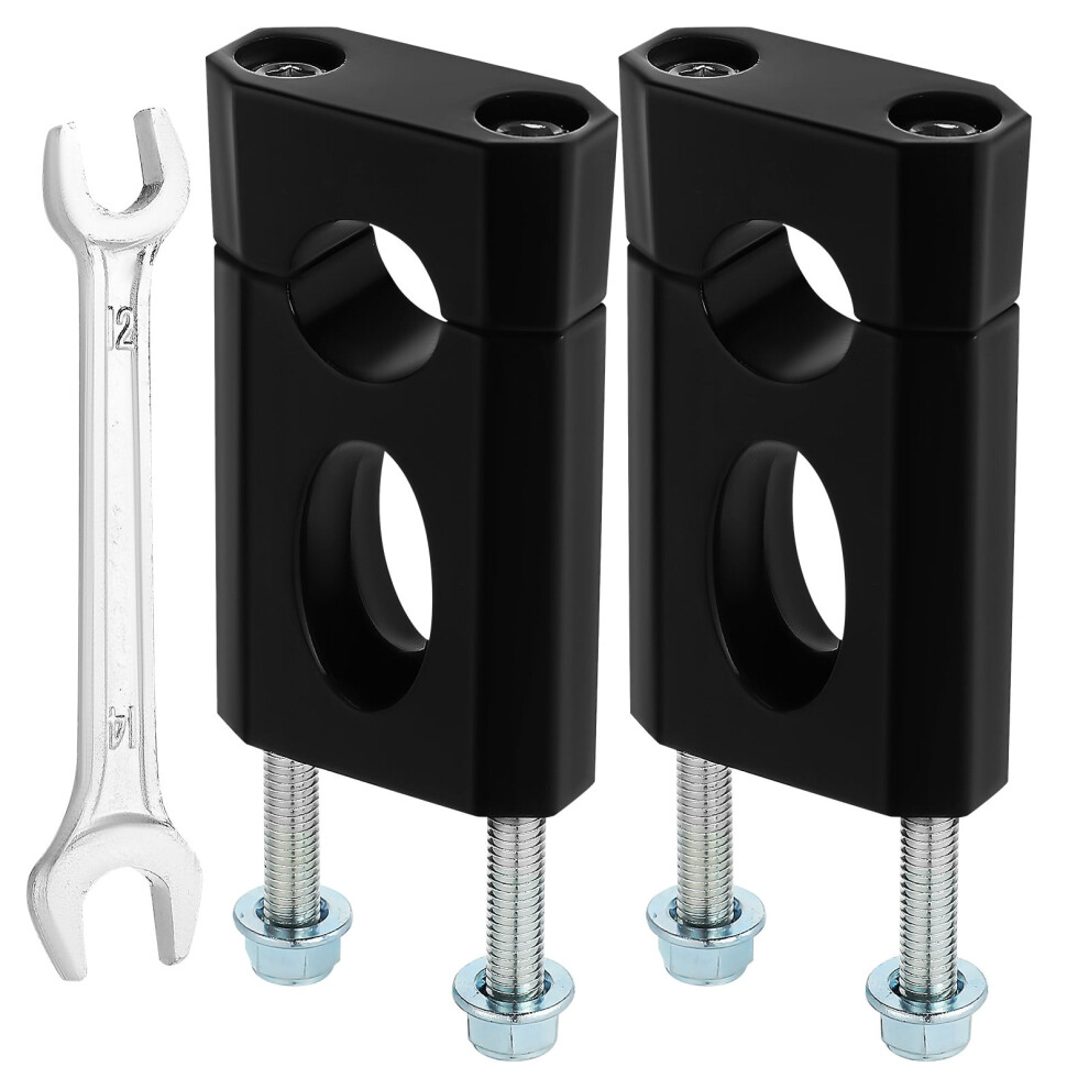 Mountain Bike Riser Handlebars Risers Motorcycle Handlebar Riser Clamp Motorcycle Steering Wheel 13.00X5.50x2.50cm Black 9426043716349