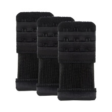 Bra Extender 3 Hook Elastic Stretchy Bra Band Extension 3pcs-Pack