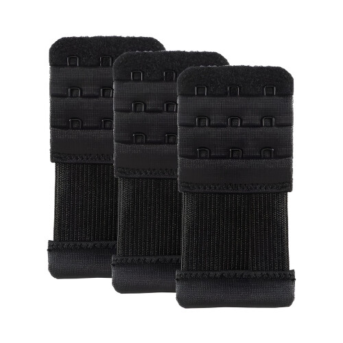 Rallonge de soutien-gorge élastique à 3 crochets (lot de 3)