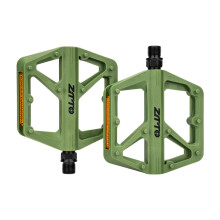 2 Pieces Bike Pedals Reliable with Reflector for Folding Bikes Outdoor Adult Green