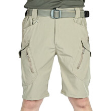 Pantalones cortos cargo para hombre, verano, color liso, para actividades al aire libre, pantalones cortos deportivos con múltiples bolsillos, color