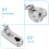 Stainless Steel Door Chain Lock Security Latch 1 Pack 3